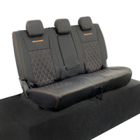 Ford Ranger Wildtrak Leatherette Rear Seat Covers with 'Wildtrak' Embroidery (2016-2023)