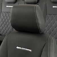 Ford Ranger Wildtrak Leatherette Front & Rear Seat Covers with 'Wildtrak' Embroidery (2016-2023)