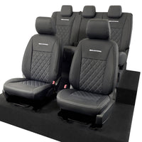 Ford Ranger Wildtrak Leatherette Front & Rear Seat Covers with 'Wildtrak' Embroidery (2016-2023)