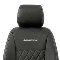 Ford Ranger Wildtrak Leatherette Front Seat Covers with 'Wildtrak' Embroidery (2016-2023)