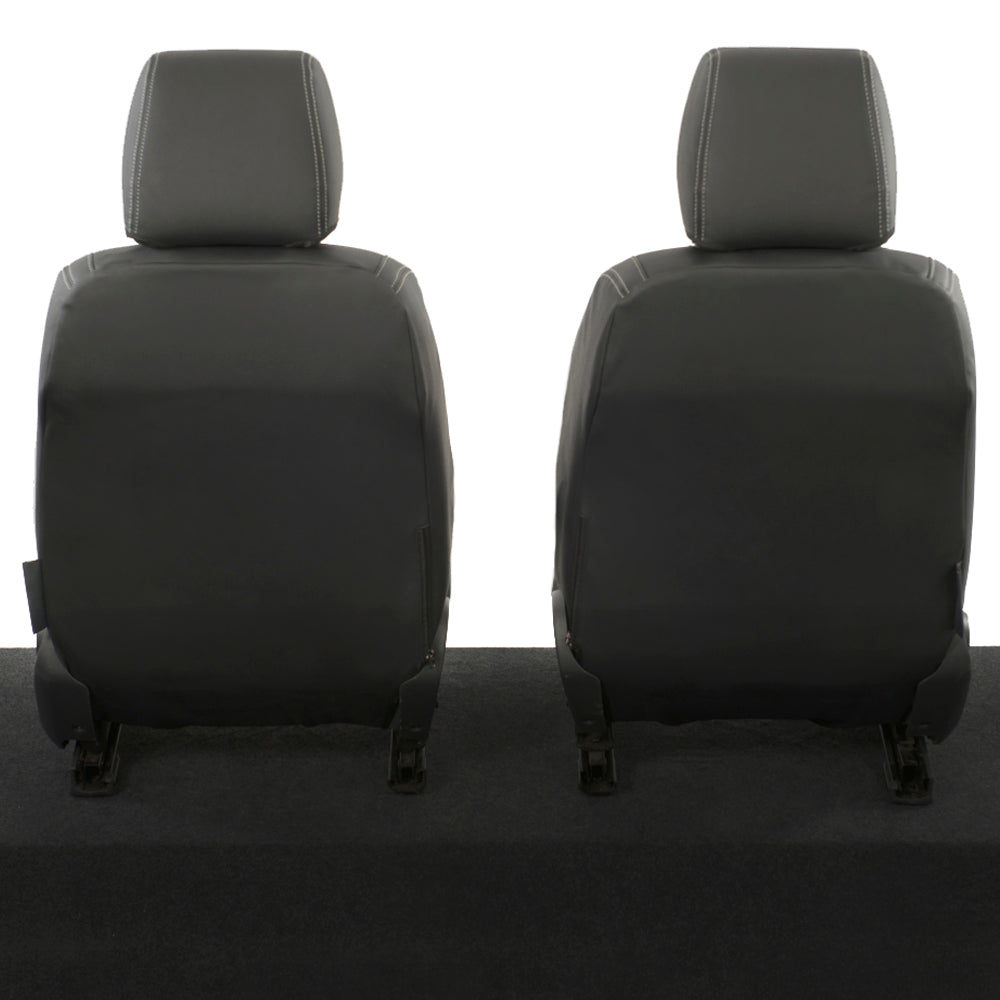 Ford Ranger Wildtrak Leatherette Front Seat Covers with 'Wildtrak' Embroidery (2016-2023)