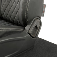 Ford Ranger Wildtrak Leatherette Front Seat Covers with 'Wildtrak' Embroidery (2016-2023)