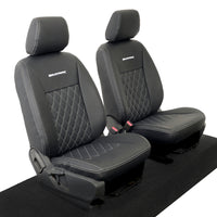 Ford Ranger Wildtrak Leatherette Front Seat Covers with 'Wildtrak' Embroidery (2016-2023)