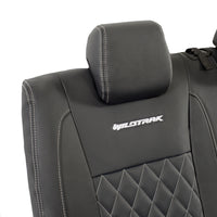 Ford Ranger Wildtrak Leatherette Rear Seat Covers with 'Wildtrak' Embroidery (2016-2023)