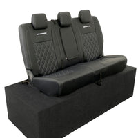 Ford Ranger Wildtrak Leatherette Rear Seat Covers with 'Wildtrak' Embroidery (2016-2023)