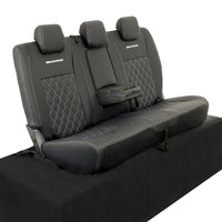 Ford Ranger Wildtrak Leatherette Rear Seat Covers with 'Wildtrak' Embroidery (2016-2023)