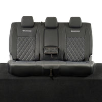Ford Ranger Wildtrak Leatherette Rear Seat Covers with 'Wildtrak' Embroidery (2016-2023)