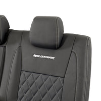 Ford Ranger Wildtrak Leatherette Rear Seat Covers with 'Wildtrak' Embroidery (2016-2023)