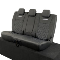 Ford Ranger Wildtrak Leatherette Rear Seat Covers with 'Wildtrak' Embroidery (2016-2023)