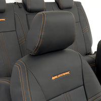 Ford Ranger Wildtrak Leatherette Front & Rear Seat Covers with 'Wildtrak' Embroidery (2016-2023)