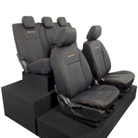 Ford Ranger Wildtrak Leatherette Front & Rear Seat Covers with 'Wildtrak' Embroidery (2016-2023)