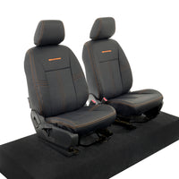 Ford Ranger Wildtrak Leatherette Front Seat Covers with 'Wildtrak' Embroidery (2016-2023)