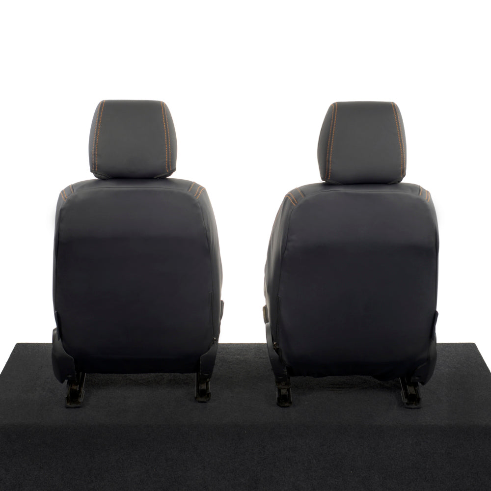 Ford Ranger Wildtrak Leatherette Front Seat Covers with 'Wildtrak' Embroidery (2016-2023)