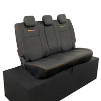 Ford Ranger Wildtrak Leatherette Rear Seat Covers with 'Wildtrak' Embroidery (2016-2023)