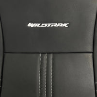 Ford Ranger Wildtrak Leatherette Front Seat Covers with 'Wildtrak' Embroidery (2016-2023)