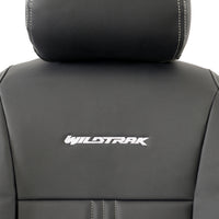 Ford Ranger Wildtrak Leatherette Front Seat Covers with 'Wildtrak' Embroidery (2016-2023)