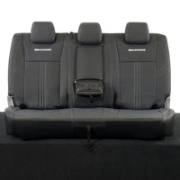Ford Ranger Wildtrak Leatherette Rear Seat Covers with 'Wildtrak' Embroidery (2016-2023)