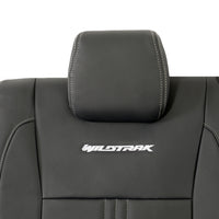Ford Ranger Wildtrak Leatherette Rear Seat Covers with 'Wildtrak' Embroidery (2016-2023)