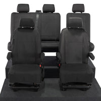 VW T6 Transporter Tailored Front & Rear Seat Covers (5 Seater, Armrests) 2015+