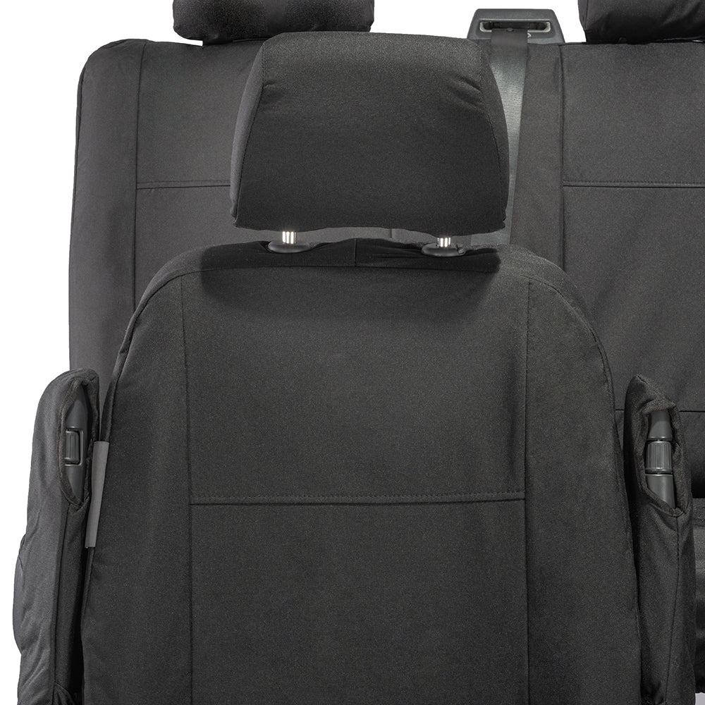 VW T6 Transporter Tailored Front & Rear Seat Covers (5 Seater, Armrests) 2015+