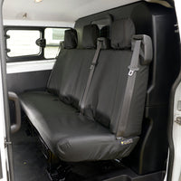 Ford Transit Van L2 & L4 (2014 Onwards) Tailored Front & Rear Seat Covers - Black