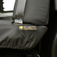 Ford Transit Van L2 & L4 (2014 Onwards) Tailored Front & Rear Seat Covers - Black
