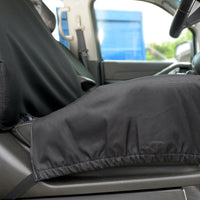 Nissan Navara D40 (2005-2016) Tailored Front Seat Covers - Black
