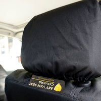 Nissan Navara D40 (2005-2016) Tailored Front Seat Covers - Black