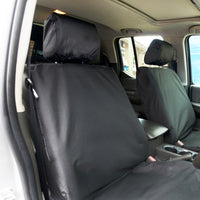 Nissan Navara D40 (2005-2016) Tailored Front Seat Covers - Black