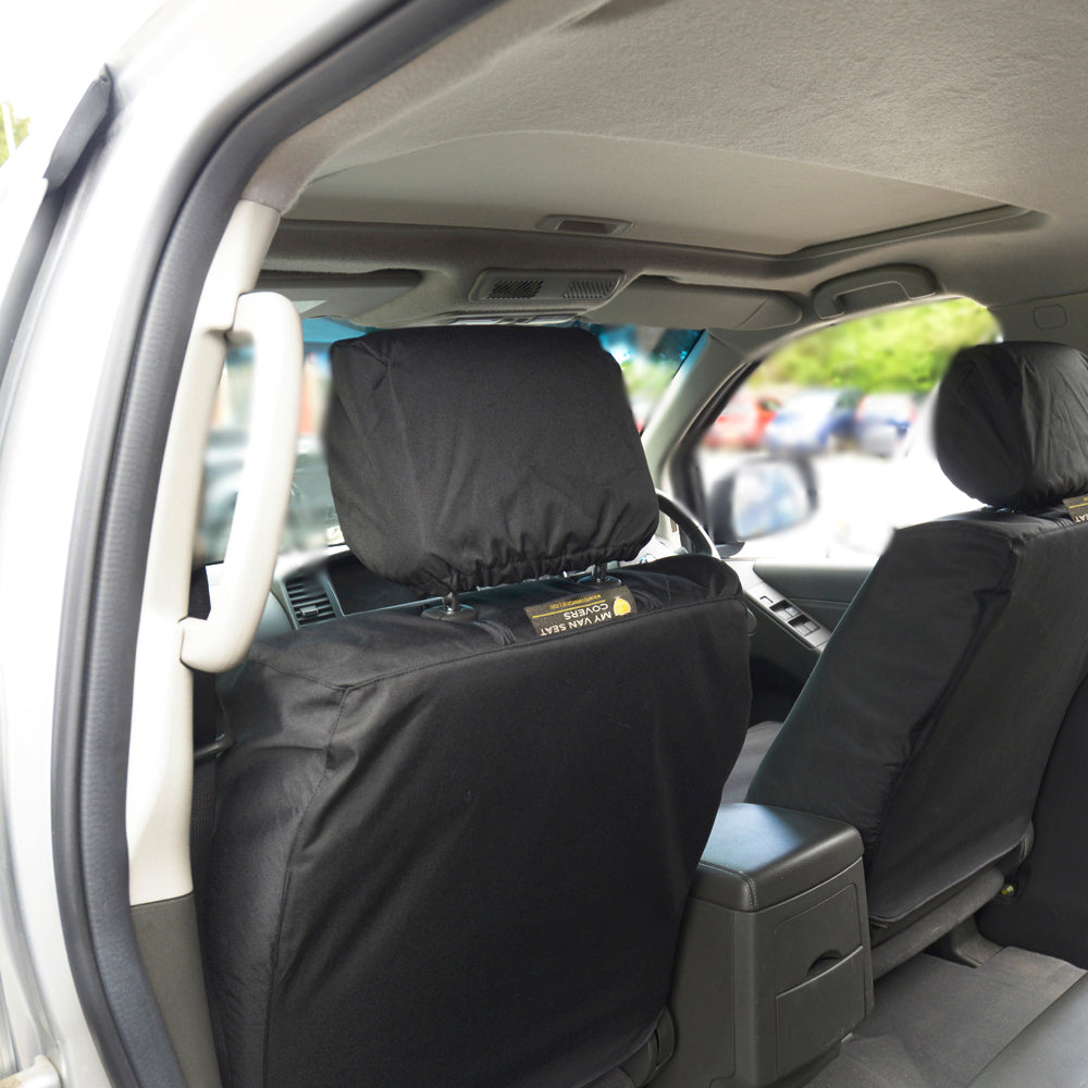 Nissan Navara D40 (2005-2016) Tailored Front Seat Covers - Black