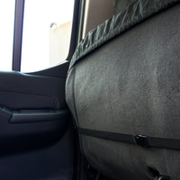 Nissan Navara D40 Double Cab (2005-2016) Tailored Rear Seat Covers - Black