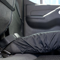Nissan Navara D40 Double Cab (2005-2016) Tailored Rear Seat Covers - Black