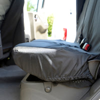 Nissan Navara D40 Double Cab (2005-2016) Tailored Rear Seat Covers - Black