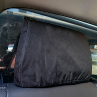 Nissan Navara D40 Double Cab (2005-2016) Tailored Rear Seat Covers - Black