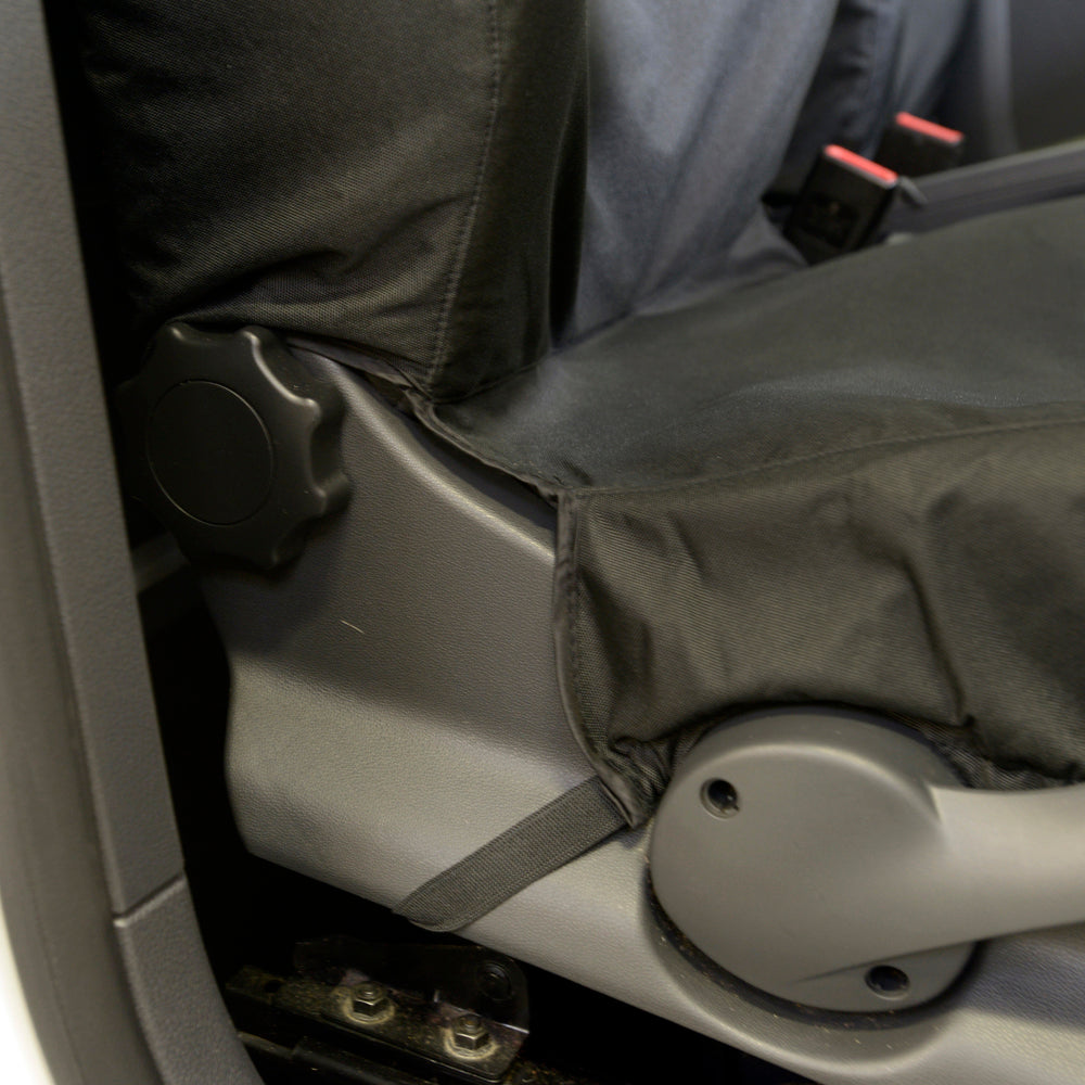 VW Caddy (2004-2020) Tailored Front Seat Covers - Black