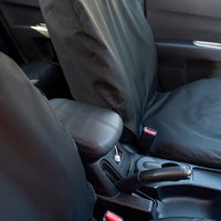 Mitsubishi L200 Animal Double Cab (2006-2015) Tailored Front & Rear Seat Covers - Black
