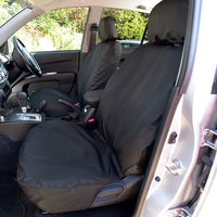Mitsubishi L200 Barbarian (2006-2015) Tailored Front Seat Covers - Black