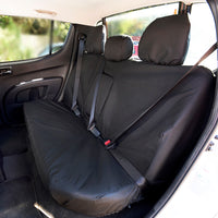 Mitsubishi L200 Animal Double Cab (2006-2015) Tailored Rear Seat Covers - Black