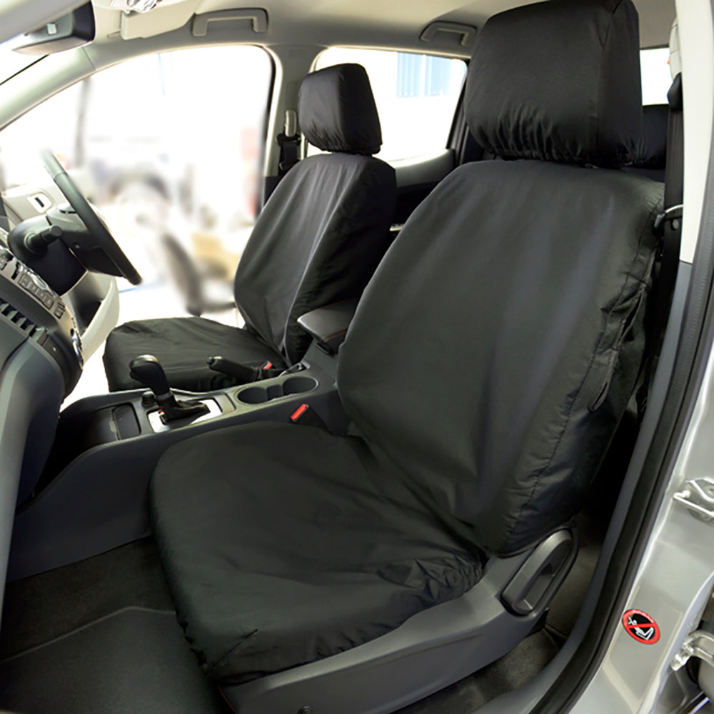 Ford Ranger Wildtrak (2006-2012) Tailored Front Seat Covers - Black