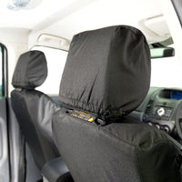 Ford Ranger T8 (2018 Onwards) Tailored Front & Rear Seat Covers - Black