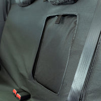 Ford Ranger T8 (2018 Onwards) Tailored Rear Seat Covers - Black