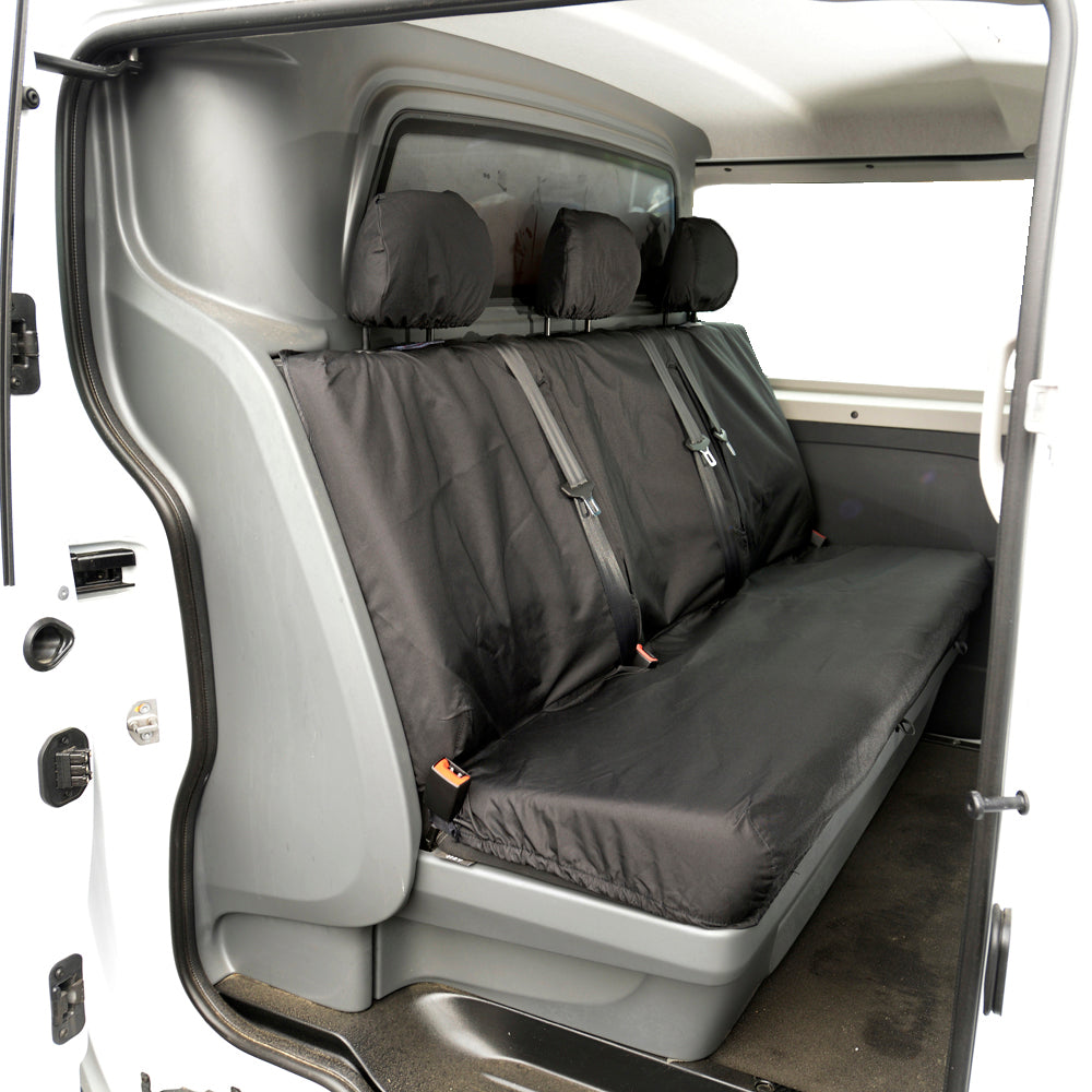 Nissan NV300 Acenta & Tekna (2016-2022) Tailored Rear Seat Covers - Black