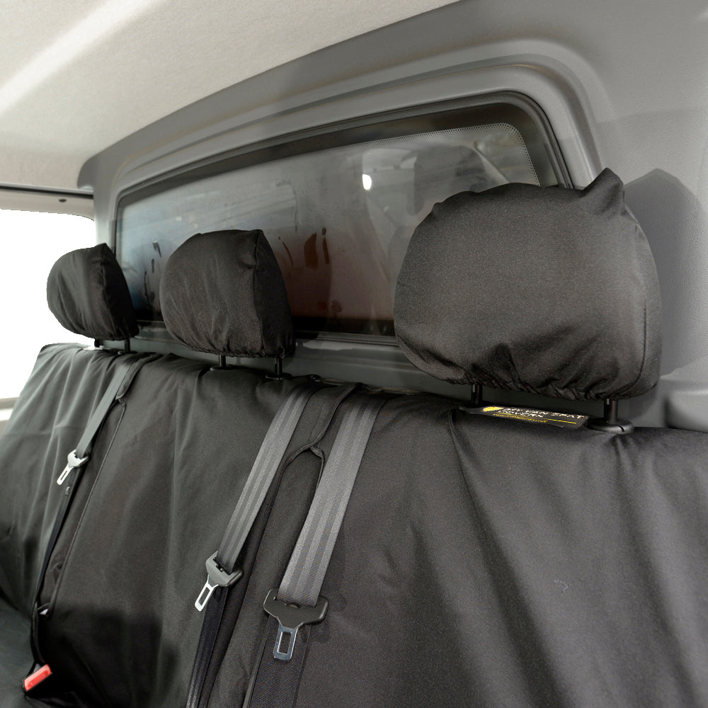 Nissan NV300 Acenta & Tekna (2016-2022) Tailored Rear Seat Covers - Black