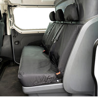 Nissan NV300 Acenta & Tekna (2016-2022) Tailored Rear Seat Covers - Black