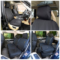 Fits Land Rover Discovery 3 Front & Rear Seat Covers Tailored (2004-2009) - Black