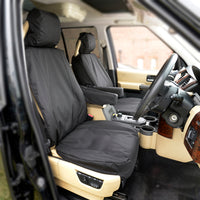 Fits Land Rover Discovery 3 Front & Rear Seat Covers Tailored (2004-2009) - Black