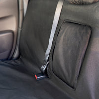 Mitsubishi L200 Trojan Double Cab (2015 Onwards) Tailored Front & Rear Seat Covers - Black