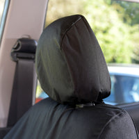 Mitsubishi L200 Trojan Double Cab (2015 Onwards) Tailored Front & Rear Seat Covers - Black