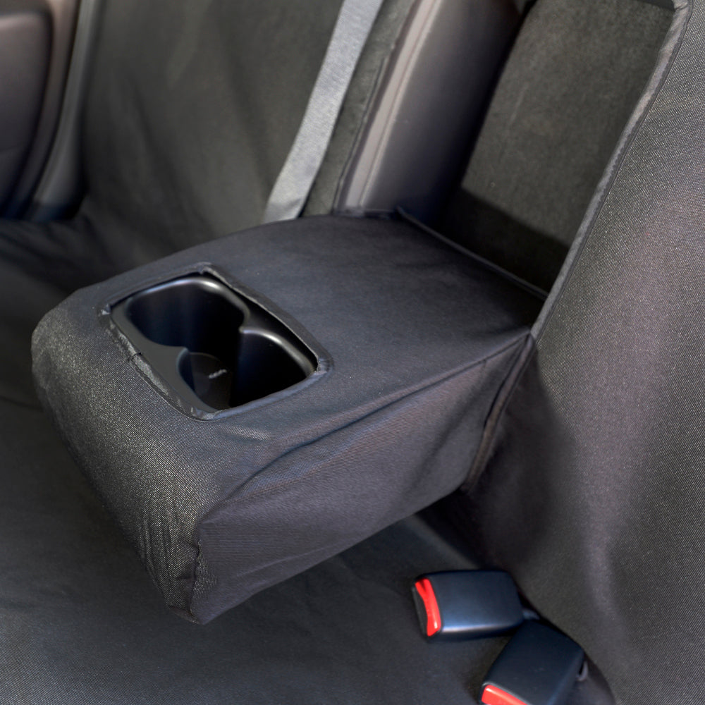 Mitsubishi L200 Trojan Double Cab (2015 Onwards) Tailored Front & Rear Seat Covers - Black