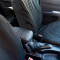 Mitsubishi L200 Trojan (2015 Onwards) Tailored Front Seat Covers - Black